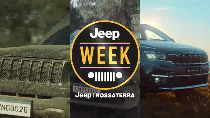 Frame de comercial cartelado da Jeep Nossaterra com oferta promocional
