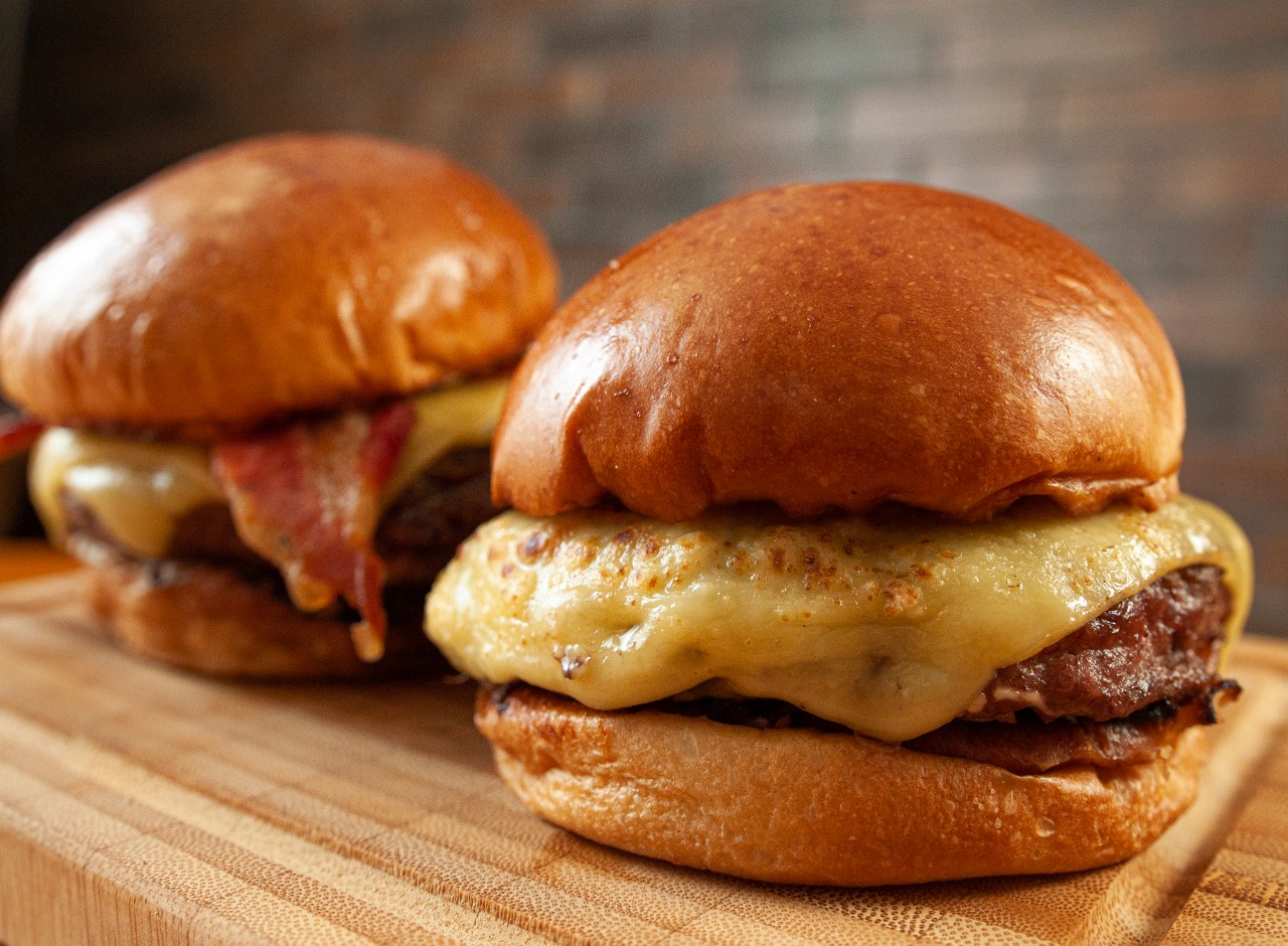 Burger em close