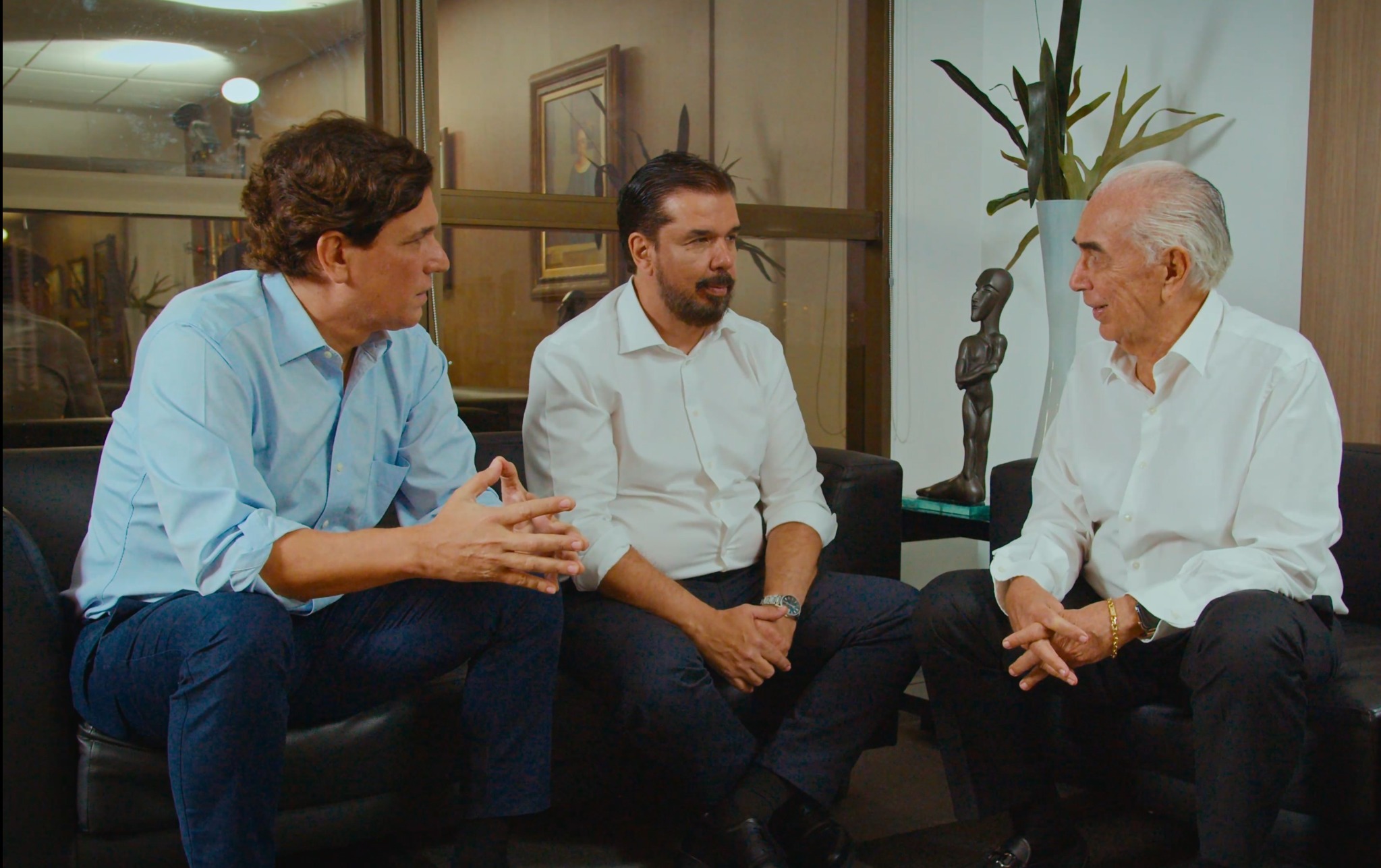Executivos da Gabriel Bacelar em conversa institucional